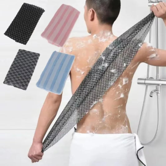 Japanese Rubbing Washcloth Bath Scrubber Nylon Towel Brush for Back Exfoliating Body Scrub Shower Sponge Body Wash Bath Supplies