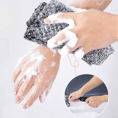Japanese Rubbing Washcloth Bath Scrubber Nylon Towel Brush for Back Exfoliating Body Scrub Shower Sponge Body Wash Bath Supplies